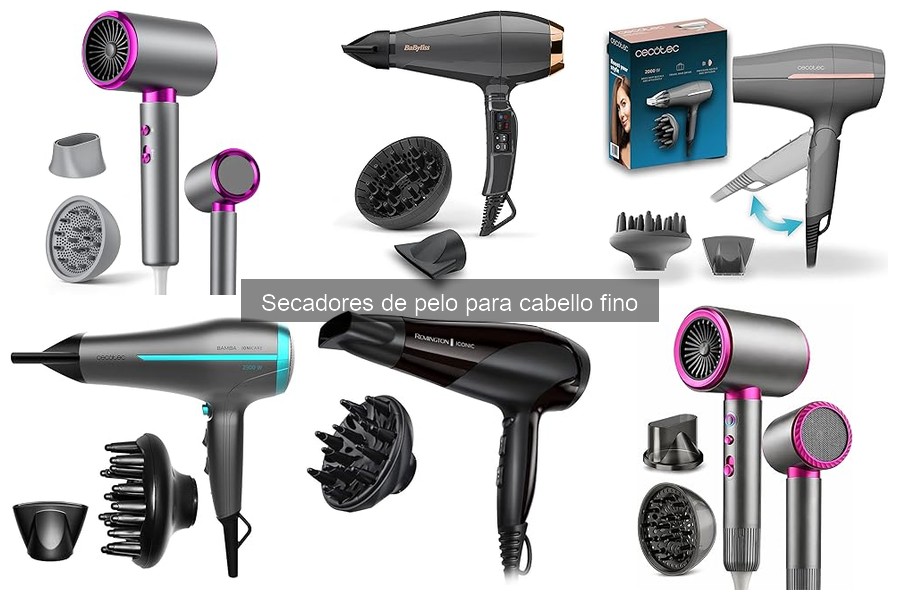 Mejores accesorios para secadores de pelo en cabello fino