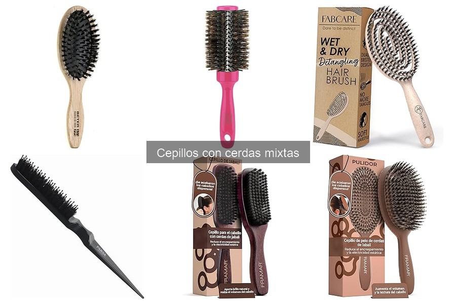 Mejores cepillos con cerdas mixtas para cabello ondulado