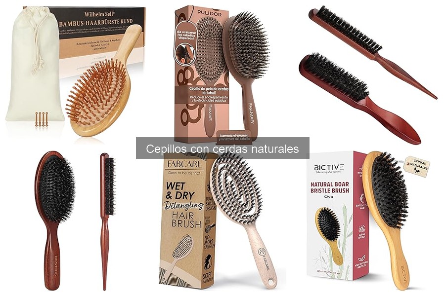 Mejores cepillos con cerdas naturales para cabello rizado