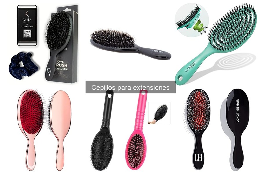 Mejores cepillos para extensiones sintéticas y naturales