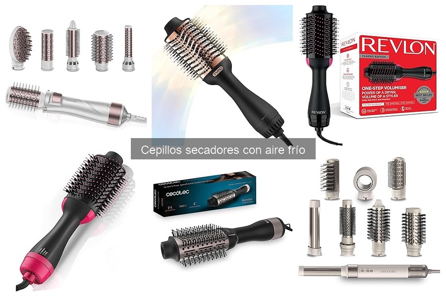 Mejores cepillos secadores con aire frío para cabello rizado