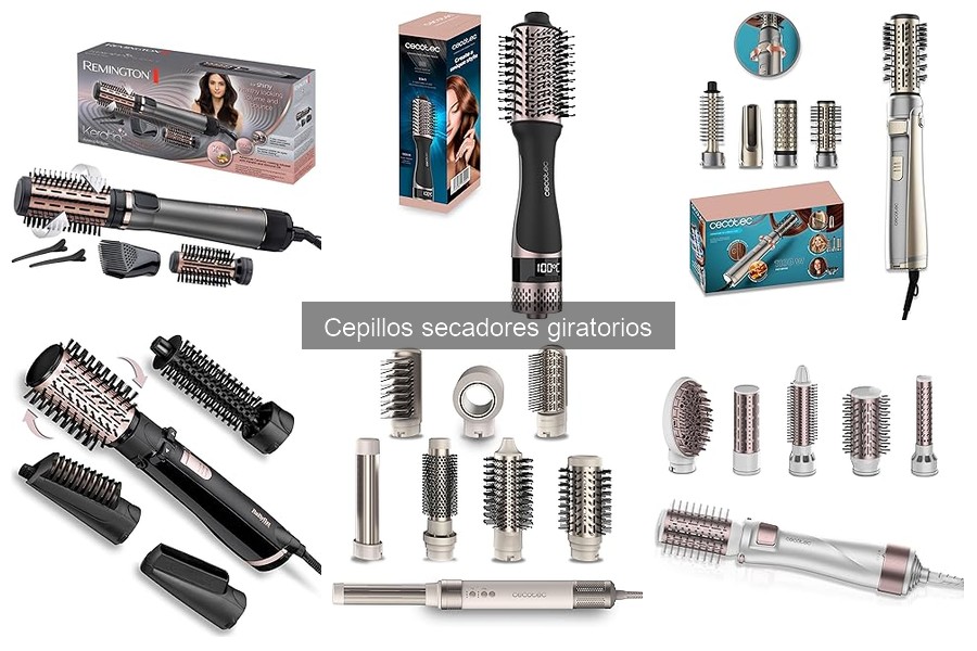 Mejores cepillos secadores giratorios para cabello rizado