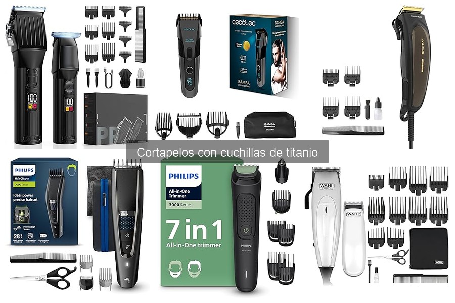 Mejores cortapelos de titanio para uso doméstico