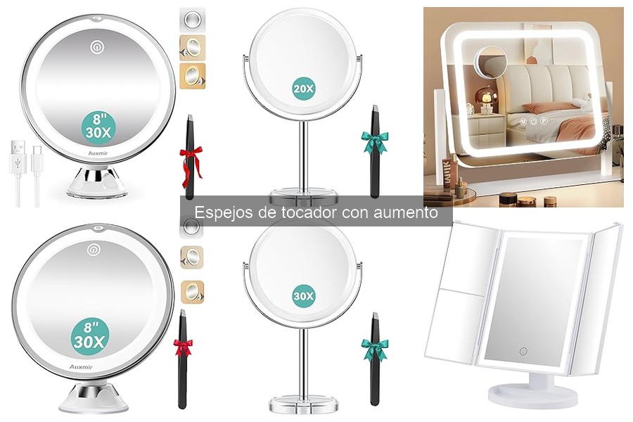 Mejores espejos de tocador con aumento para maquillaje