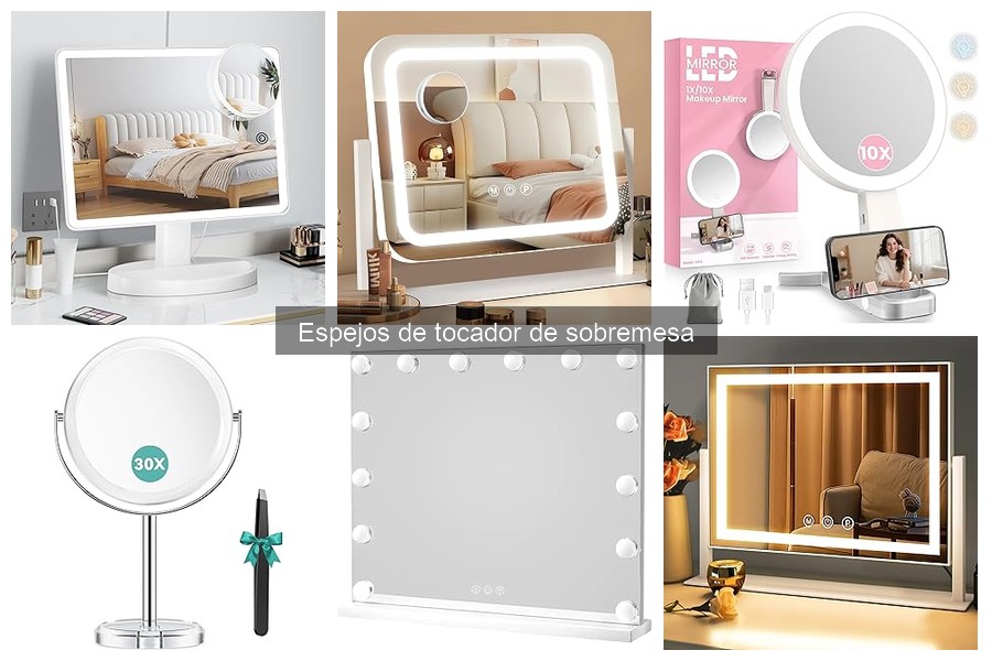 Mejores espejos de tocador de sobremesa para maquillaje