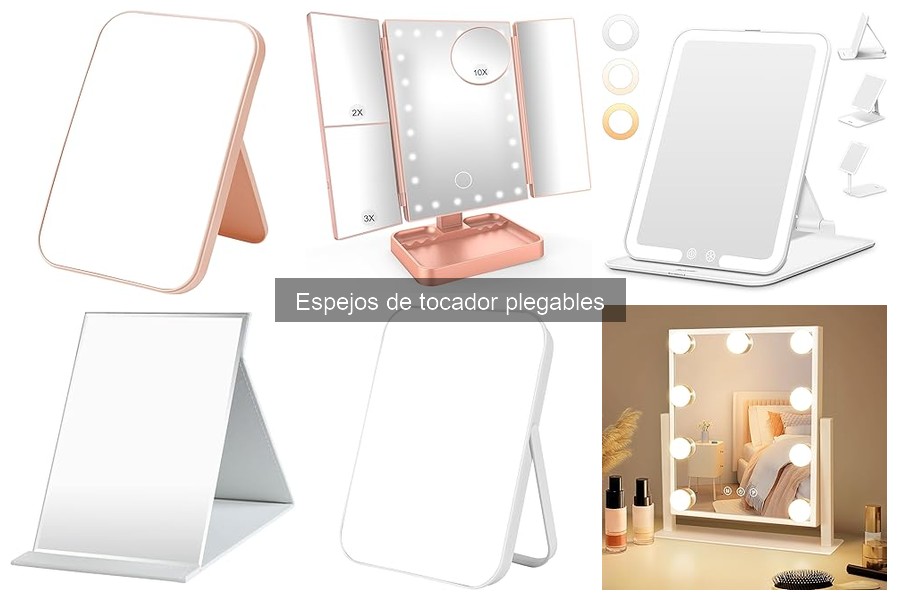 Mejores espejos de tocador plegables para maquillaje