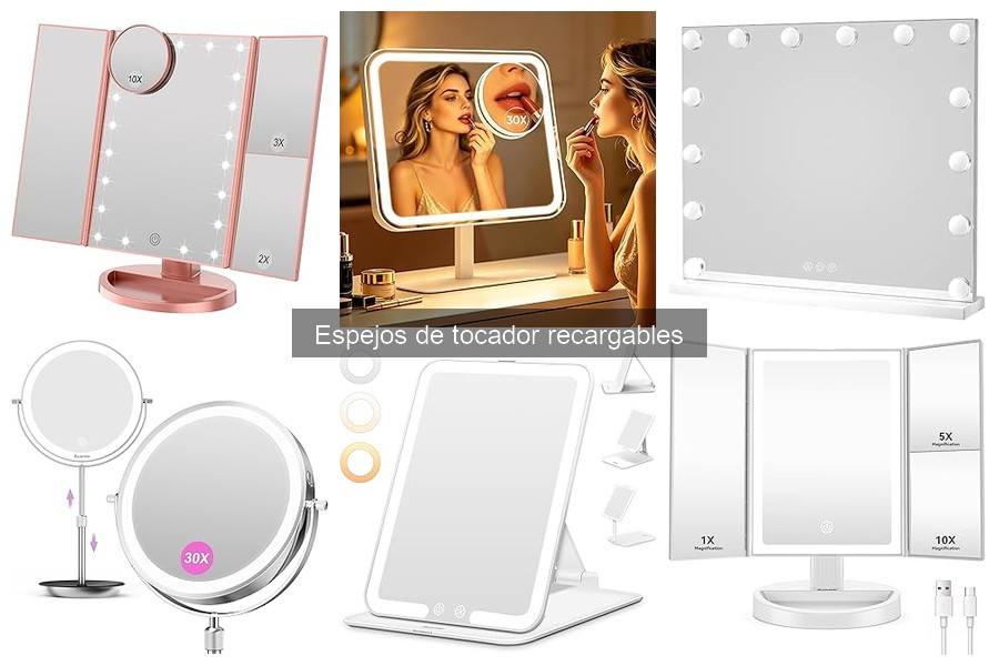 Mejores Espejos de Tocador Recargables para Maquillaje