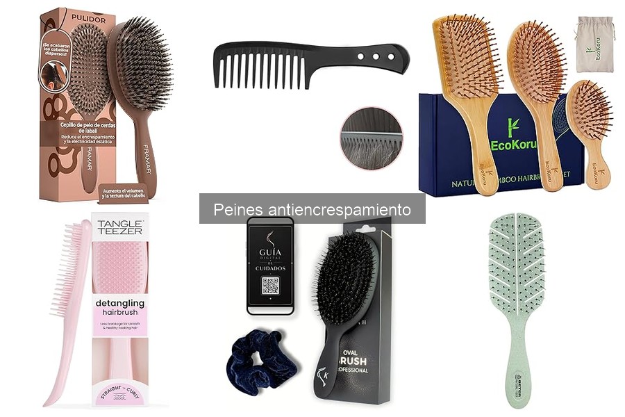 Mejores peines antiencrespamiento para cabello rizado