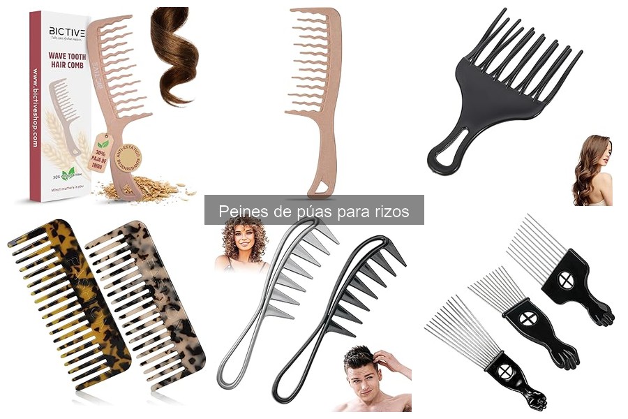 Mejores peines de púas para rizos según tipo de rizo