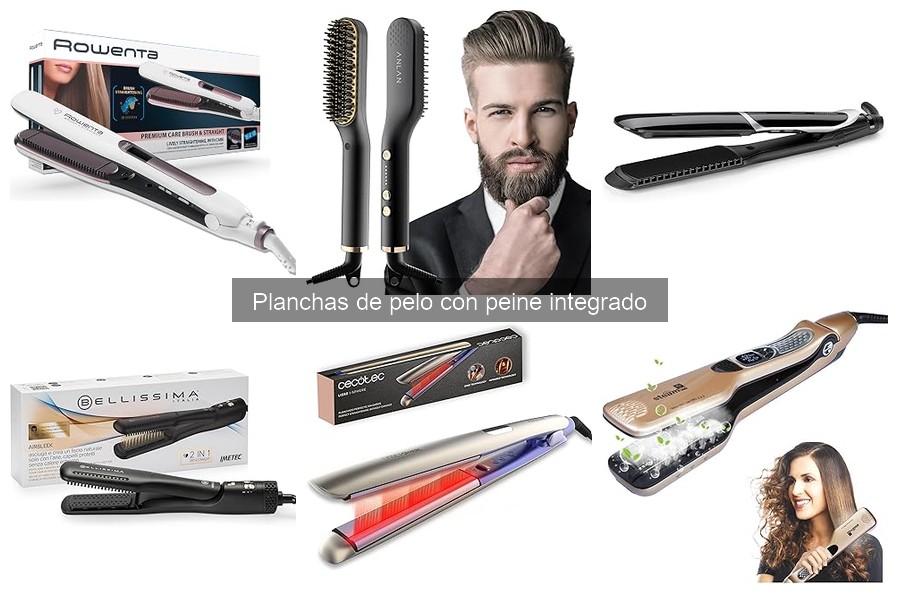 Mejores planchas de pelo con peine para cabellos rizados