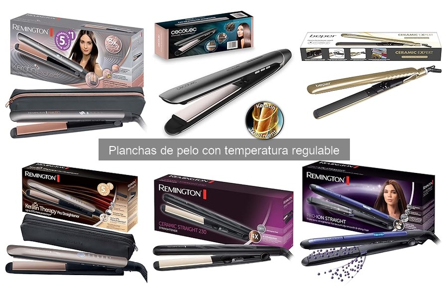 Mejores planchas de pelo con temperatura regulable para rizos