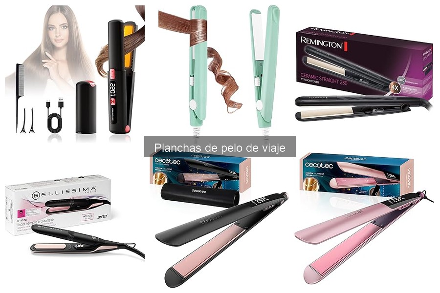 Mejores planchas de pelo de viaje en 2023: Guía de compra