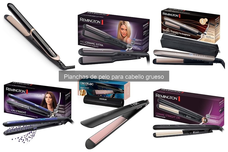 Mejores planchas de pelo para cabello grueso en 2023