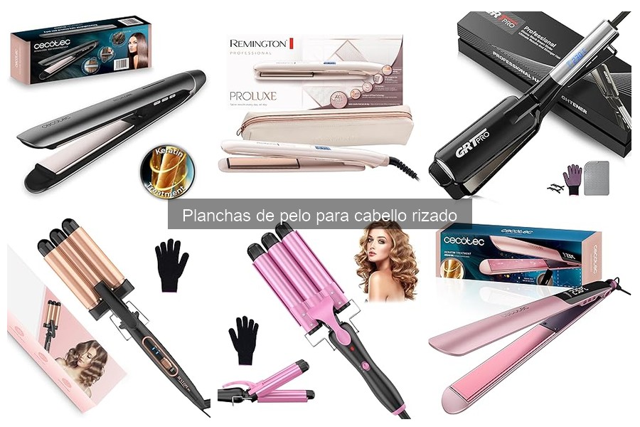 Mejores planchas de pelo para cabello rizado: comparativa 2023