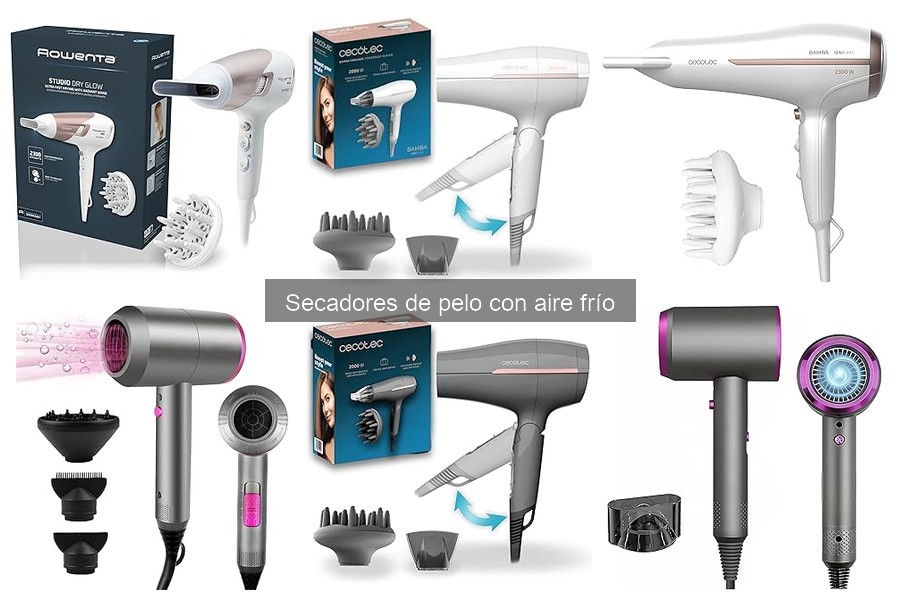 Mejores secadores de pelo con aire frío para cabello rizado