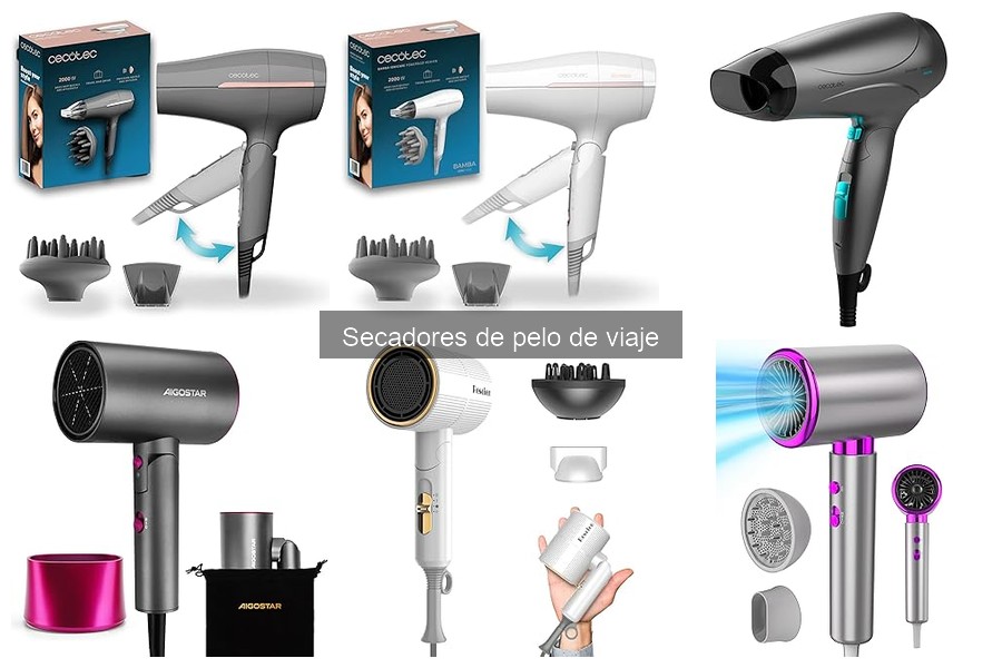 Mejores secadores de pelo de viaje para volar cómodamente