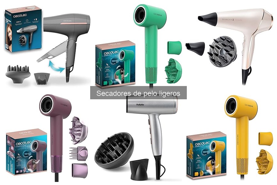 Mejores Secadores de Pelo Ligeros para Usar en Casa