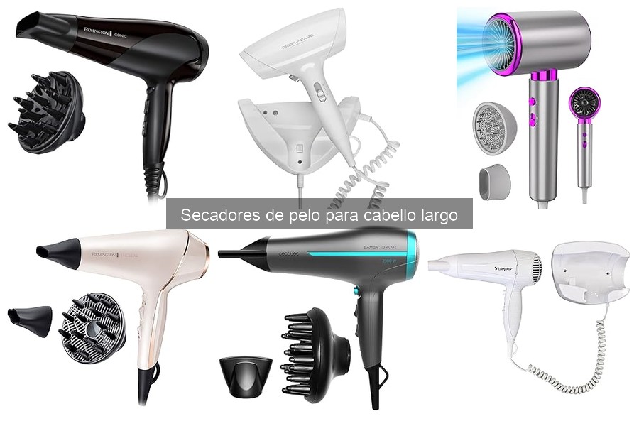 Mejores secadores de pelo para cabello largo en 2023