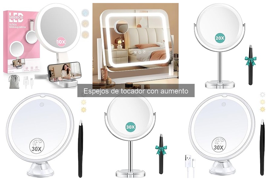 Mejores sitios para comprar espejos de tocador con aumento