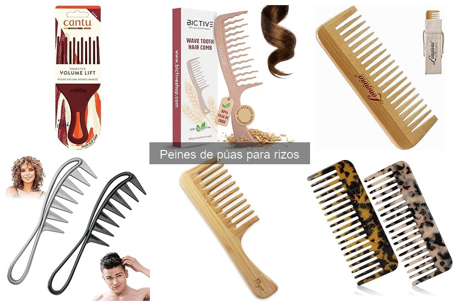 Mejores tipos de peines de púas para rizos: guía completa