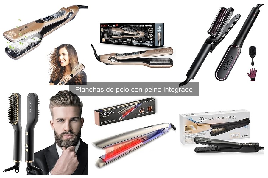 Opiniones de usuarios sobre planchas de pelo con peine integrado