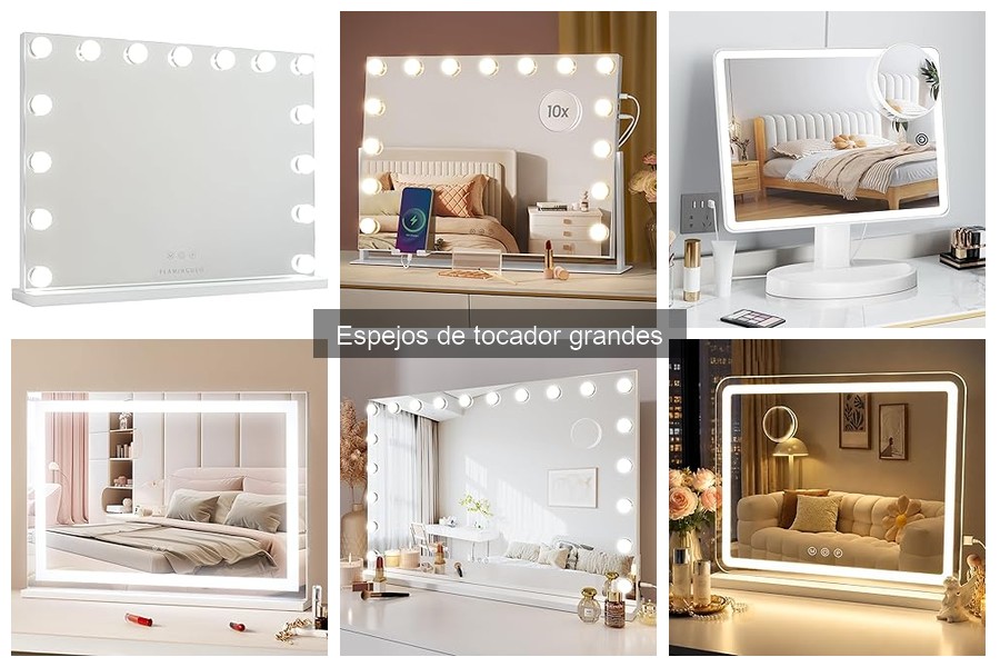 Opiniones sobre grandes espejos de tocador iluminados