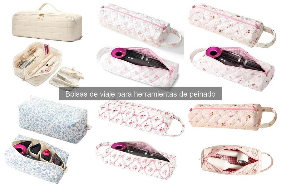 Organiza tus herramientas de peinado en una bolsa de viaje