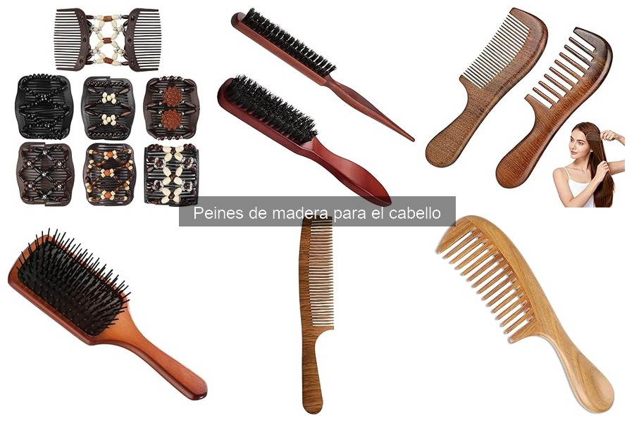 Peines de madera ideales para cuero cabelludo sensible