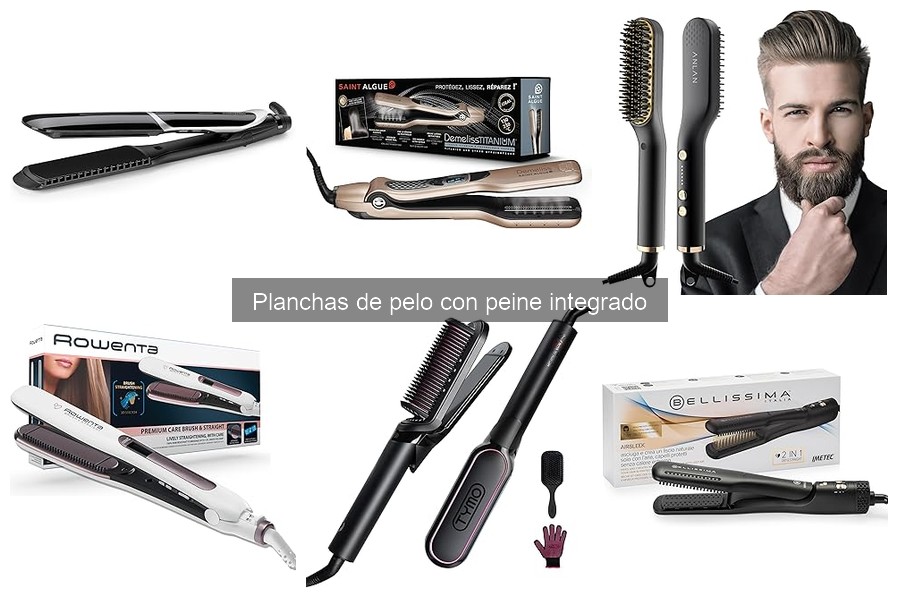 Precios promedio de planchas de pelo con peine en Amazon