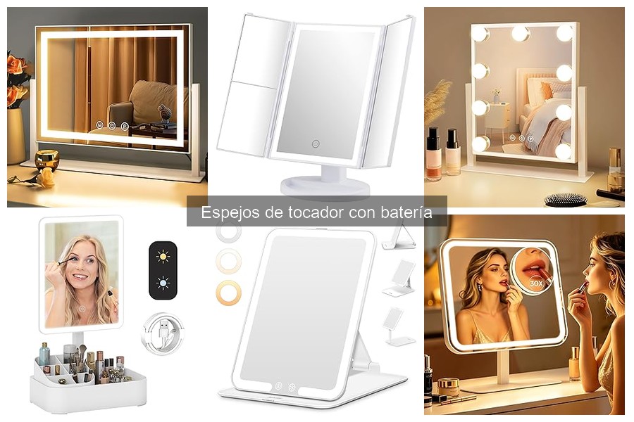 Problemas comunes con espejos de tocador con batería