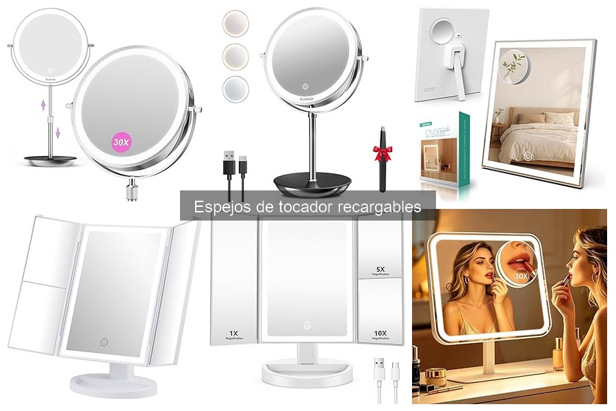 Problemas comunes en espejos de tocador recargables y soluciones