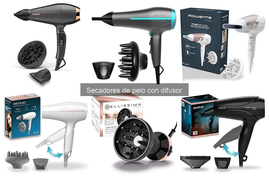 ¿Qué cabello se beneficia de un secador con difusor?