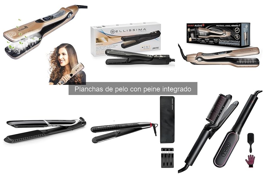 ¿Qué es una plancha de pelo con peine integrado?
