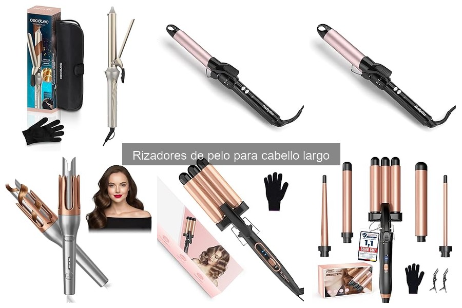 Rizadores de pelo: Técnicas para rizos duraderos en cabello largo