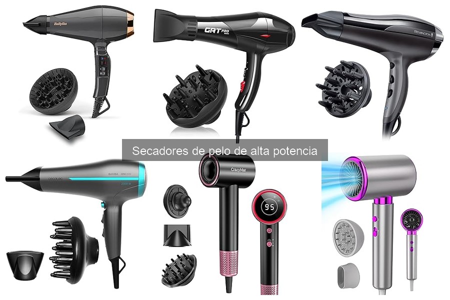 Secadores de pelo de alta potencia: características y beneficios