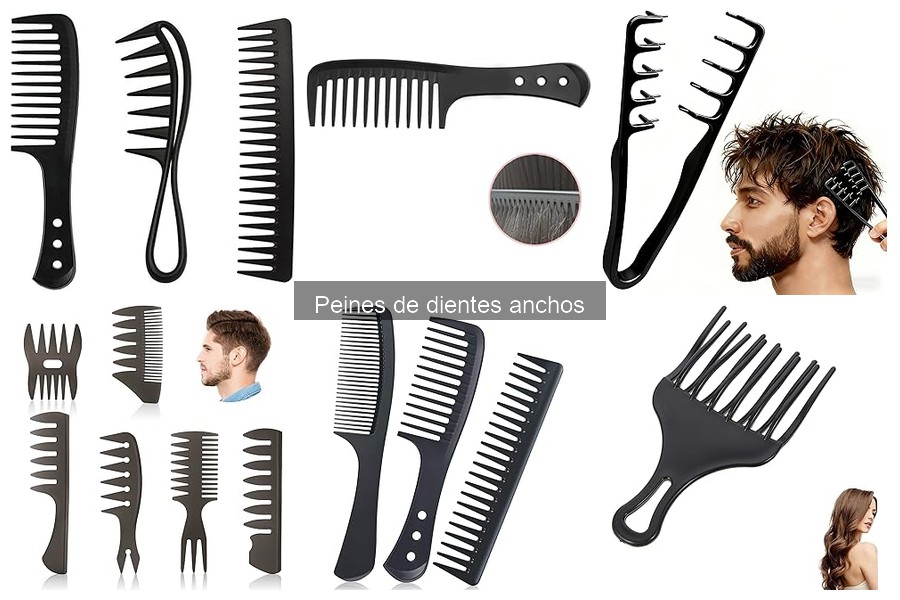 ¿Son los peines de dientes anchos ideales para cabellos rizados?