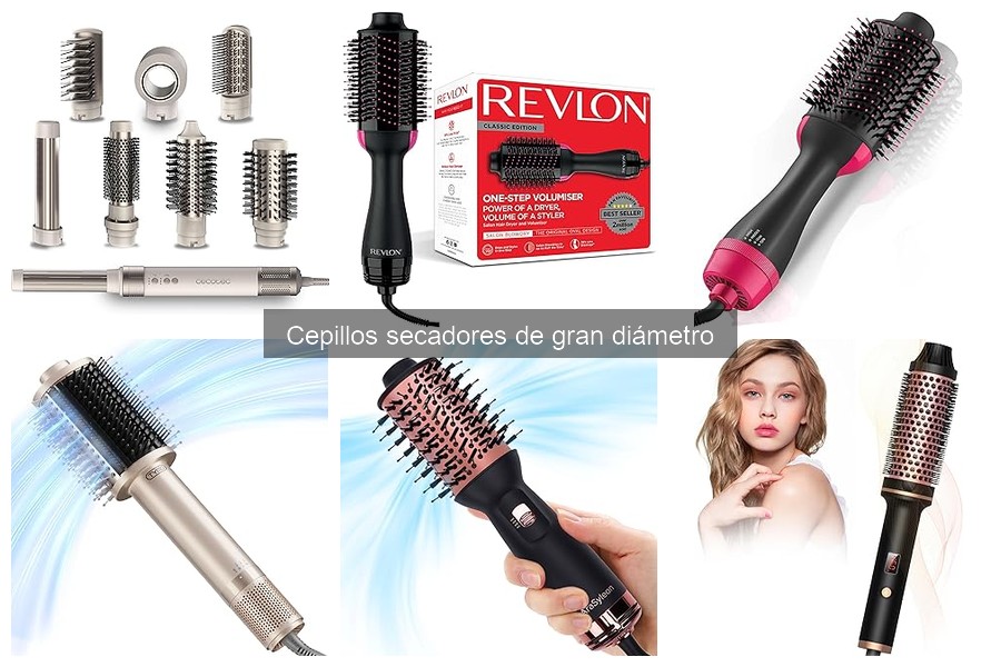 Técnicas para usar un cepillo secador de gran diámetro