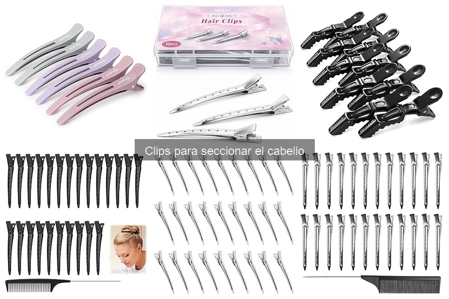Técnicas profesionales para usar clips en seccionar el cabello