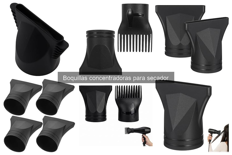 Tipos de boquillas concentradoras para secador de pelo
