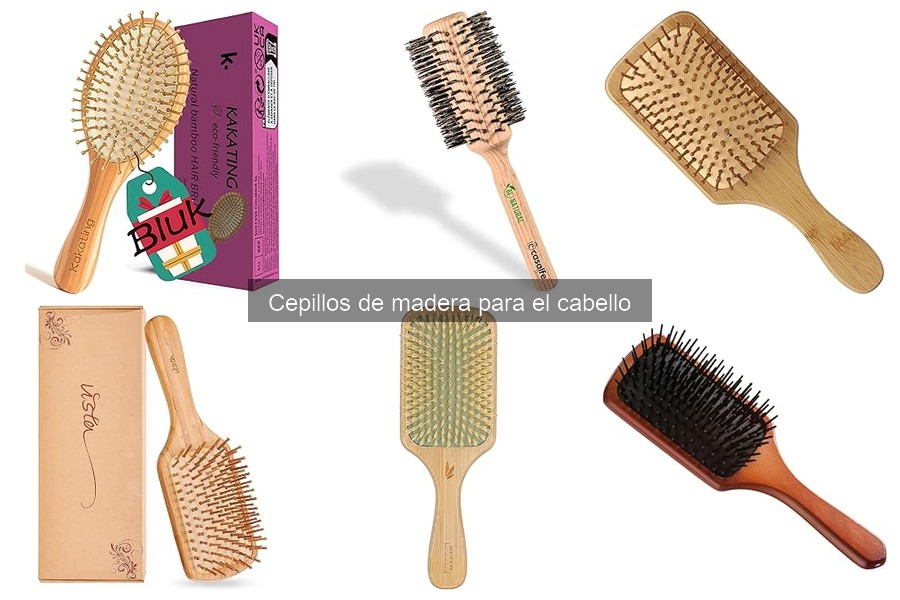 Tipos de cepillos de madera para el cabello y sus usos
