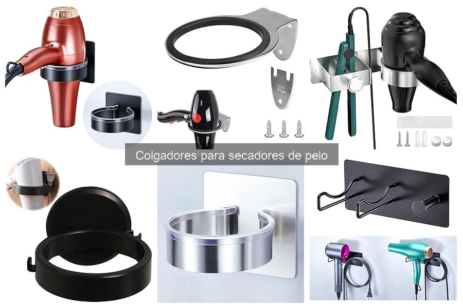 Tipos de colgadores para secadores de pelo: guía completa