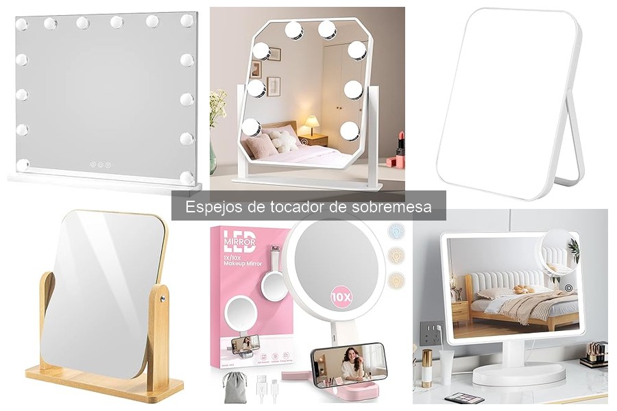 Tipos de espejos de tocador de sobremesa: características y ventajas