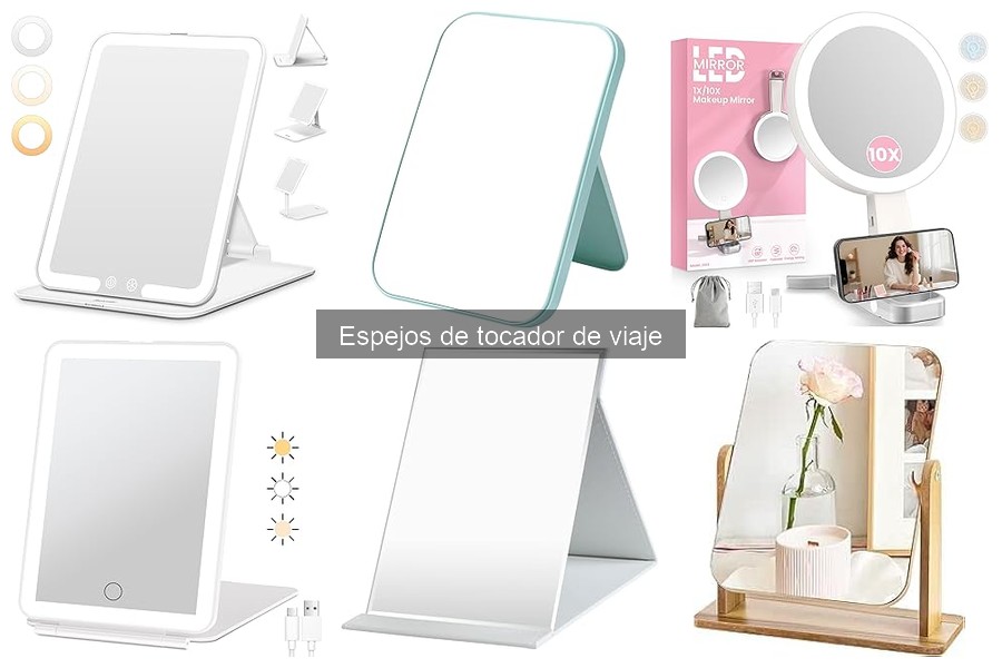 Tipos de espejos de tocador de viaje: Guía completa