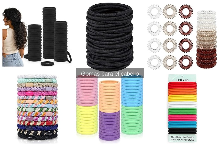 Tipos de gomas para el cabello y sus mejores usos