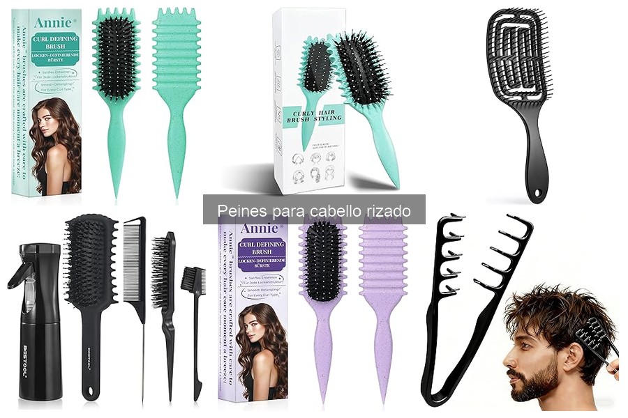 Tipos de peines para cabello rizado y sus usos prácticos