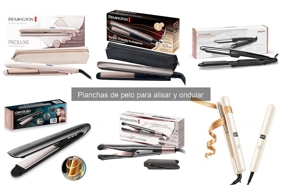 Tipos de planchas de pelo: cerámica, titanio y más