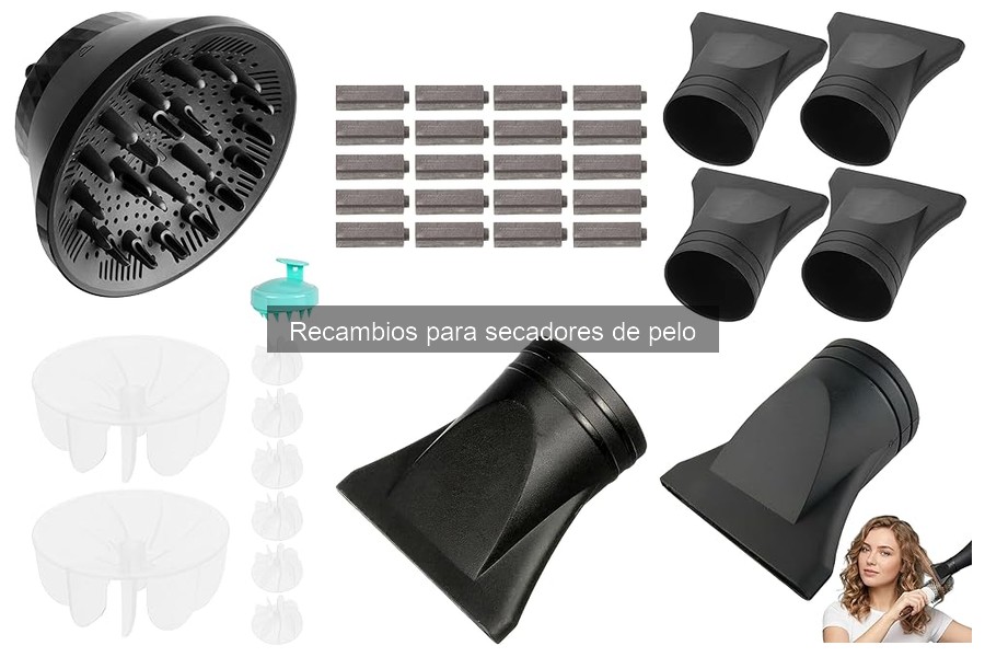 Tipos de recambios para secadores de pelo: guía completa