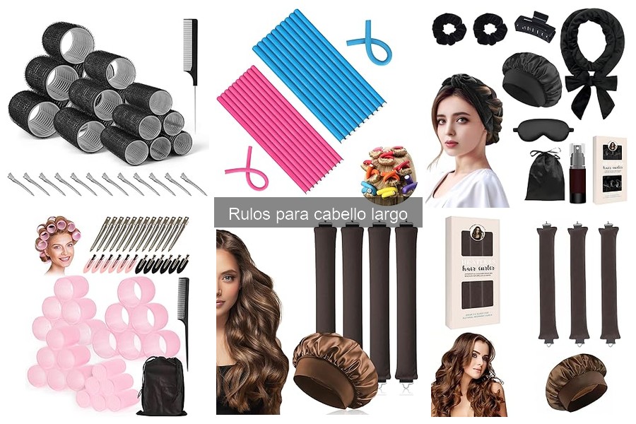 Tipos de rulos para cabello largo y sus características