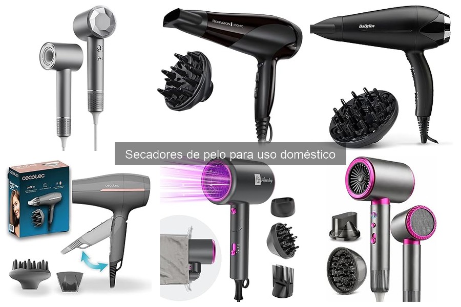 Tipos de secadores de pelo para usar en casa